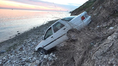 Vitesleri karıştırınca uçurumdan düştü