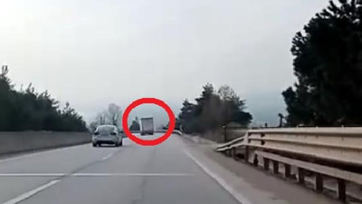 Bunun neresi fren patlaması roket gibi gidiyor. TIR'cının yalanı ortaya çıktı