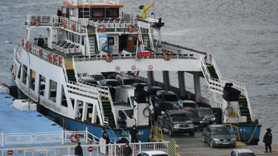 Feribot seferlerine fırtına engeli (15 Mart 2021)
