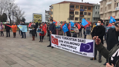 Tekirdağ İYİ Partililer'den siyasilere: Uygur Türkleri'nin sesini bizden başka duyan yok