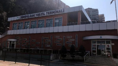 Otobüs terminali heyelan nedeniyle kapatıldı