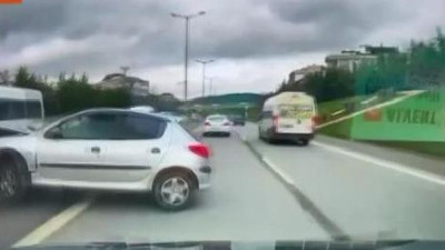 Önce tankere sonra bariyere çarptı