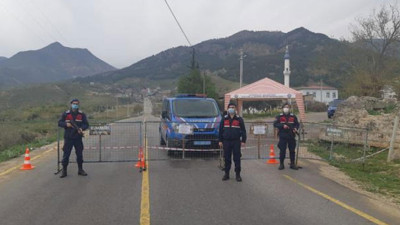 Tokat'ta bir köy karantinaya alındı (05 Nisan 2021)