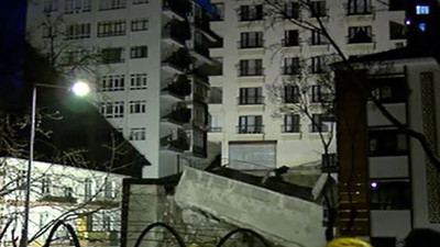 Ankara’da çöken istinat duvarının görüntüleri ortaya çıktı