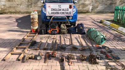 Zonguldak'ta kaçak kazıya suç üstü