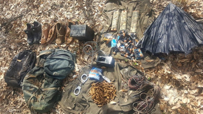 Tunceli'de teröristlerin sığınağı imha edildi