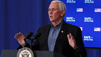 Mike Pence'e kalp pili takıldı