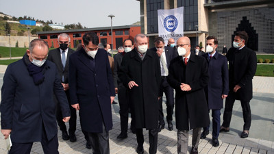 Erdoğan, Marmara Üniversitesi Recep Tayyip Erdoğan Külliyesi inşaatını inceledi