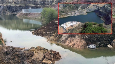 Kısıtlamayı fırsat bildiler koca gölün suyunu boşaltmaya kalktılar. Şirket çalışanları suçüstü yakalandı