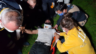 Dereye düştü itfaiye alarma geçti