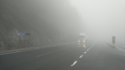 Sürücüler dikkat. 25 metreye kadar düştü