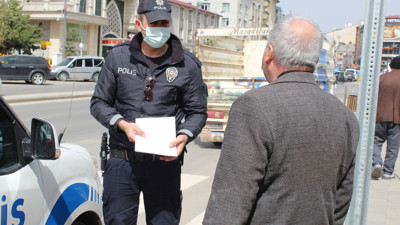 Bankaya gitti polis alarma geçti. Hakkında tutanak tutuldu