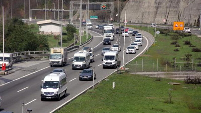 Bolu Dağı'nda tam kapanma öncesi araç yoğunluğu