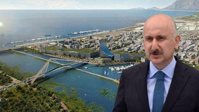 Bakan Karaismailoğlu, Kanal İstanbul için tarih verdi. Olmayan kanalın ilk köprüsünün temeli atılıyor
