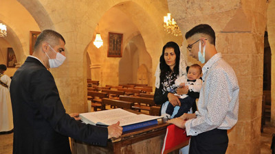 Mardin'de Paskalya Bayramı korona önlemleriyle kutlandı