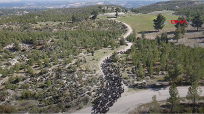 40 gün sürecek. Havadan görüntülendi