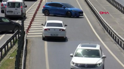 Tam kapanmada trafikten kaçmak için yön değiştirdiler