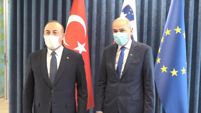 Çavuşoğlu, Jansa ile görüştü