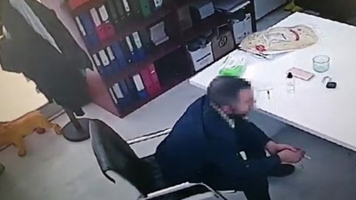 Sahte polis fırında denetim yapmak istedi. Kameralardan yakalandı