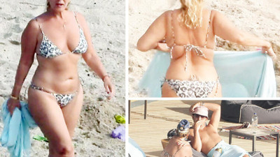 Saba Tümer'i bikinili görenlerin ağzı açık kaldı. O bayan kahkaha olarak ün yapmıştı