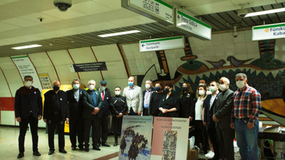 “Çerkes Sürgün İkonografisi ve Fotoğraf Sergisi” Taksim Metrosu’nda açıldı