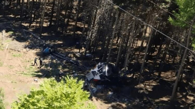 Teleferik faciası. 1500 metreden yere çakıldı