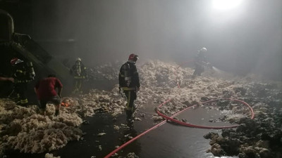 Kahramanmaraş'ta tekstil fabrikasında yangın (25 Mayıs 2021)