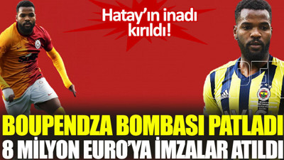 Boupendza bombası patladı! 8 milyon euro'ya imzalar atıldı