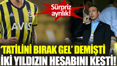 'Tatilini bırak gel' demişti! İki yıldızın biletini kesti