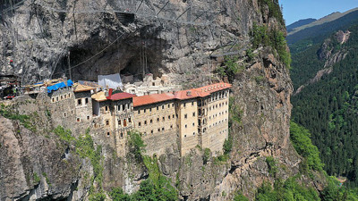 Sümela Manastırı’nda sona yaklaşıldı