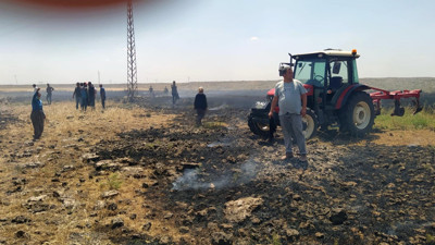 Mardin'de 50 dönüm alanda ekili buğday yandı