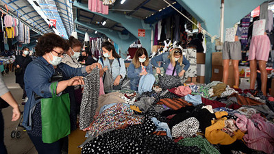 Sınırı geçen Yunan ve Bulgarlar Ulus Pazarı'na akın etti