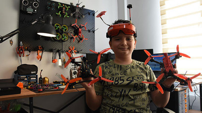 11 yaşındaki Doruk tasarladığı drone ile TEKNOFEST finaline kaldı