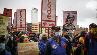 Kolombiya’da vergi reformu için protestolar sürüyor