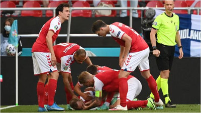 Christian Eriksen fenalaştı, kalp masajı yapıldı. UEFA maçı erteledi