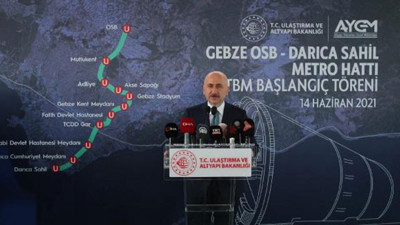 Bakan Karaismailoğlu, Gebze-Darıca metro hattı için tarih verdi