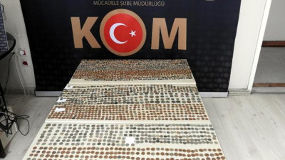 Bolu'da 2 bin 155 adet tarihi sikke ele geçirildi