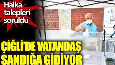 Çiğli’de vatandaş sandığa gidiyor