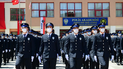 Trabzon’da 240 polis adayı mezun oldu