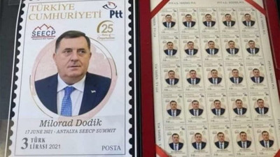 PTT'de büyük skandal... PTT’nin puluna Sırpların yaptığı katliamı inkar eden Milorad Dodik’in resminin bastılar