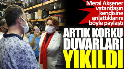 Artık korku duvarları yıkıldı! Meral Akşener vatandaşın kendisine anlattıklarını böyle paylaştı