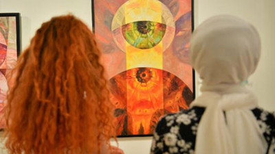 Namevcut sergisi sanatseverlerle buluştu