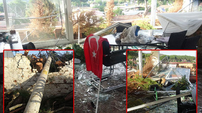 Germencik'de 15 dakika süren fırtına kenti birbirine kattı