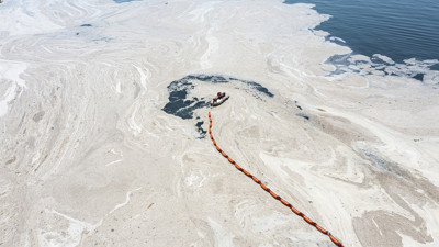 Marmara Denizi'nden 7 bin 430 metreküp müsilaj temizlendi