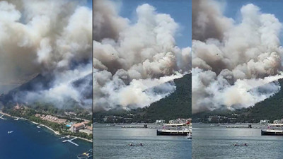 Marmaris'teki orman yangını kontrol altında