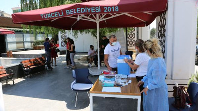 Tunceli kent merkezinde mobil aşı uygulaması