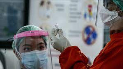 Endonezya'da toplu aşılama yapıldı