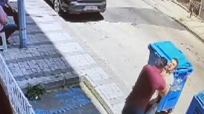 Kablo hırsızı mahalle sakininden şiddet gördü