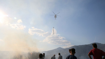 Aydın'da orman yangını: 100 dönüm alan kül oldu