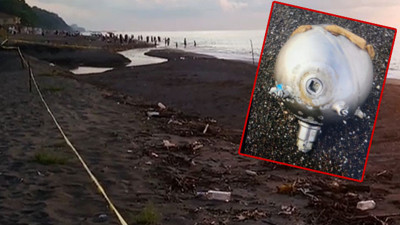 Düzce'de kıyıya mayın tetikleyicisi vurdu